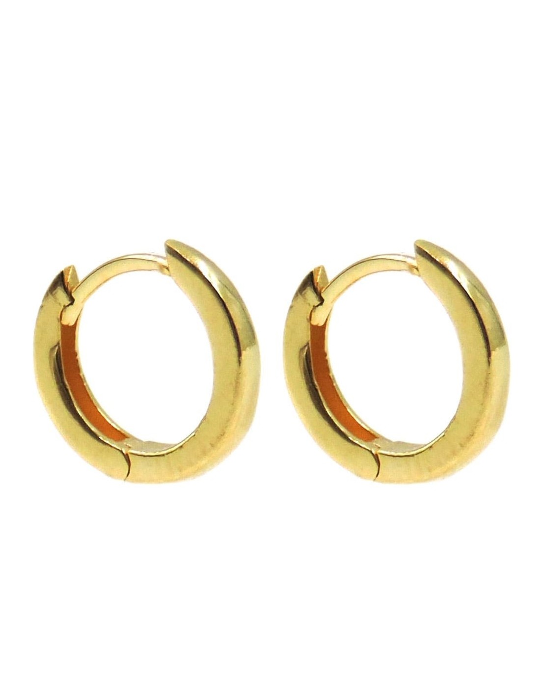Philip Jones Orecchini A Cerchio In Lega Di Ottone Placcata Argento – 8mm – Ipoallergenici