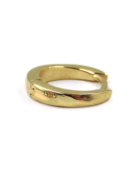  Gold Plated 925 Sterling Silver Small Hoop Earrings Diameter 0,47''