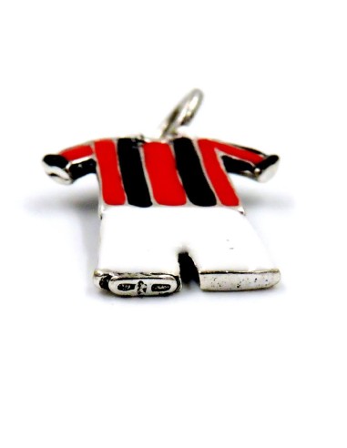 Solid Silver Red and Black Striped Football...
