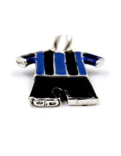 Ciondolo Divisa Nero azzurra in Argento Smaltato 2