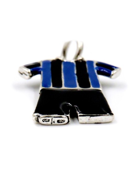 Ciondolo Divisa Nero azzurra in Argento Smaltato