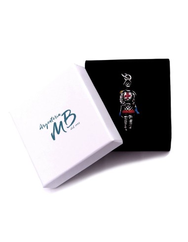 Solid Silver Sicilian String Puppet Pendant 