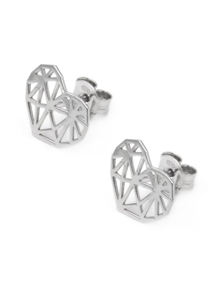 Orecchini Fiore in Argento 925 Con Zirconi Bianchi By Taitù