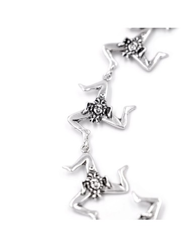 Bracciale Trinacria in Argento 