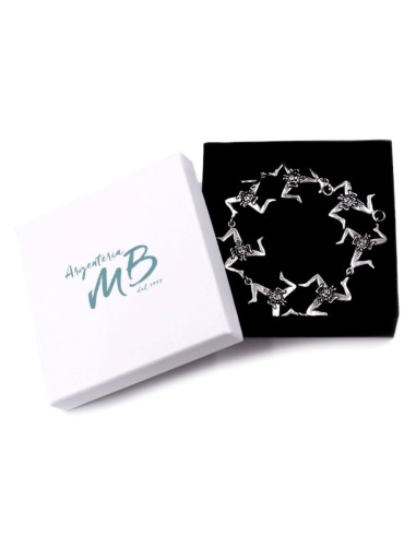 Trinacria-Armband aus 925er Sterlingsilber