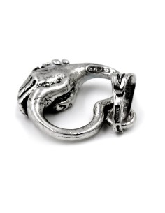 Ciondolo Stretta di Mano in Argento 2