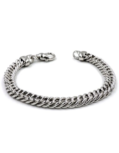 Bracciale Catena Donna in Argento 925 Rodiato...