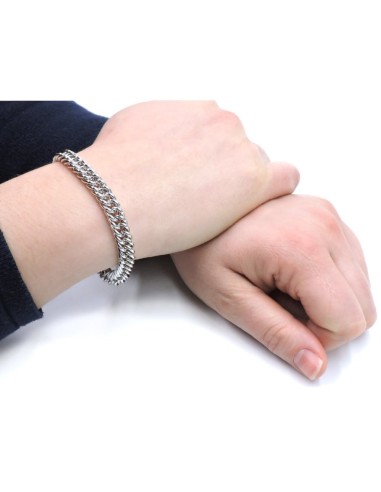 Bracciale Catena Donna in Argento 925 Rodiato...