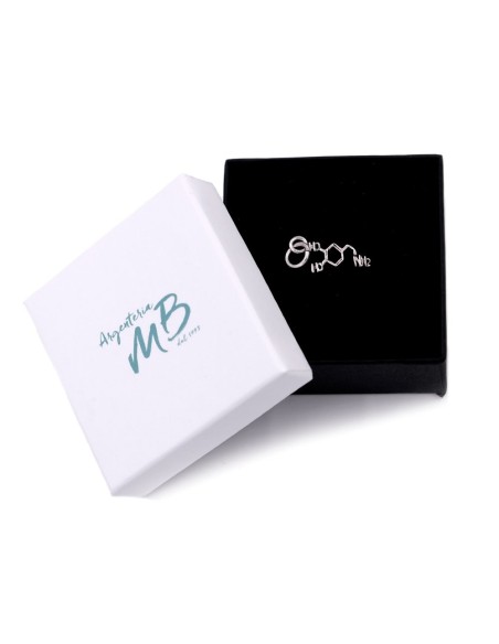 Solid Silver Dopamine Pendant 