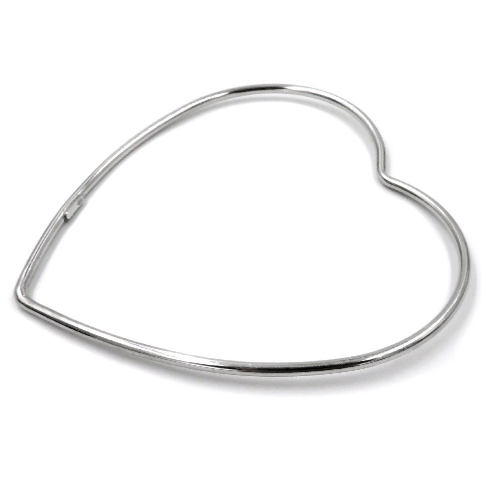 Heart Shaped 925 Sterling Silver Rigid 