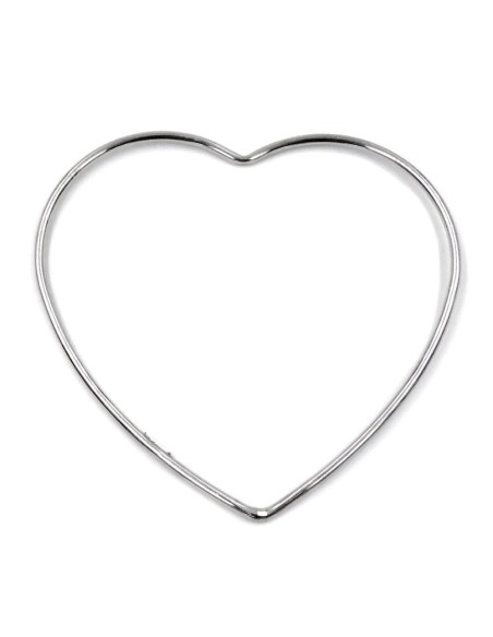 Bracciale Rigido Cuore in Argento 925 