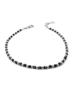 Bracciale in Argento 925 e Pietra Ematite