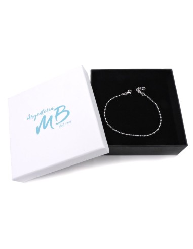925 Sterling Silver Bracelet with Hematite Stone 