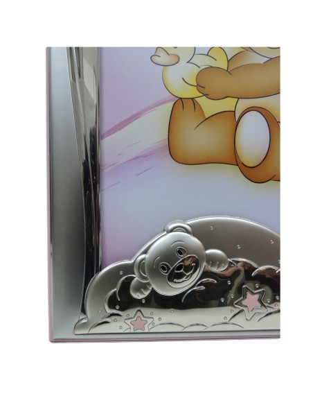 Cornice Portafoto Bimbi Orsetti Rosa cm 18x24