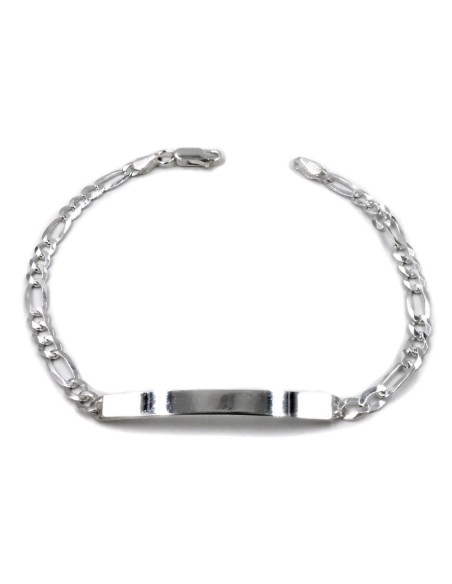 925 Sterling Silver Hanger Bracelet with Customizable Plate