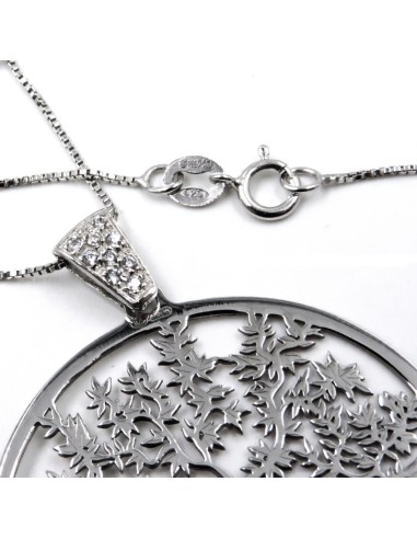 925 Sterling Silver Necklace with Tree of Life...