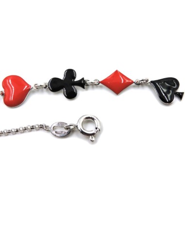 Bracciale Catena Donna in Argento 925 Rodiato...