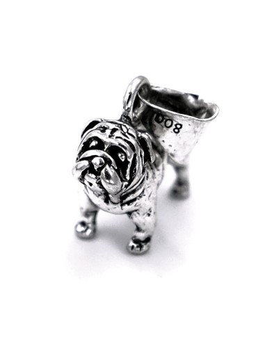 Anhänger aus 800er Silber mit Britischer Bulldogge