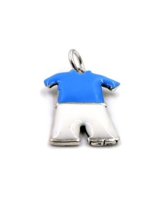 Weißer und Blauer Fußballuniform-Anhänger aus... 2