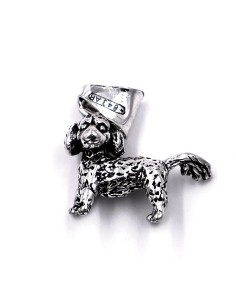 Solid Silver Poodle Pendant  2