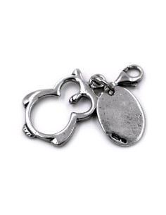 Solid Silver Owl of Wisdom Pendant Keyring 2