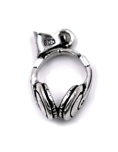 Kopfhörer-Anhänger aus Sterlingsilber