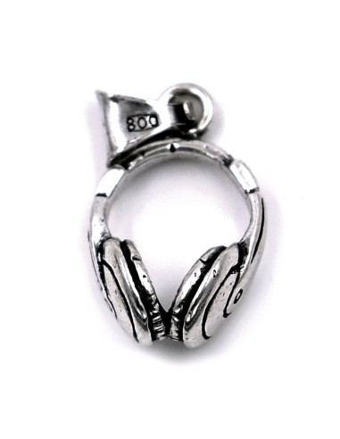 Kopfhörer-Anhänger aus Sterlingsilber