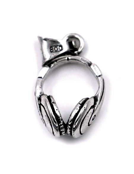 Kopfhörer-Anhänger aus Sterlingsilber
