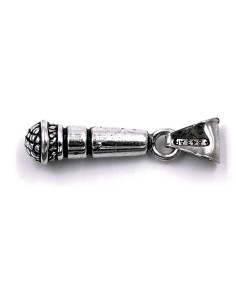 Silver Microphone Pendant 