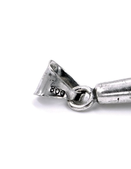 Silver Microphone Pendant 