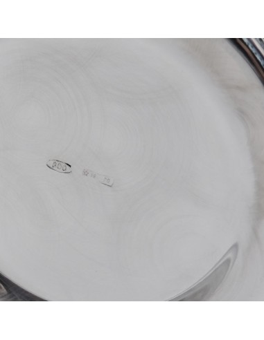 Solid Silver Ice Bucket with Shell Handles