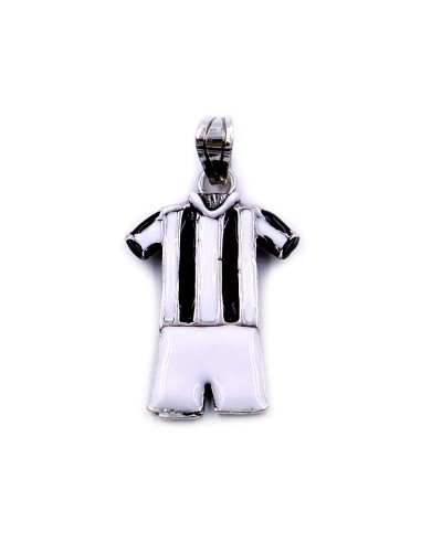 Schwarz-weißer Fußballuniform-Anhänger aus...