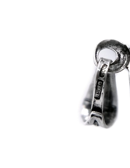 Solid Silver Football Shoe Pendant 