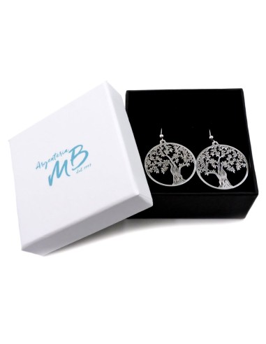 Orecchini in Argento 925 con Pendente Albero...