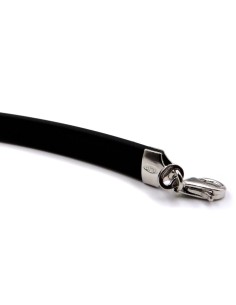 925 Sterling Silver and Rubber Bracelet Anchor Strap by... 2