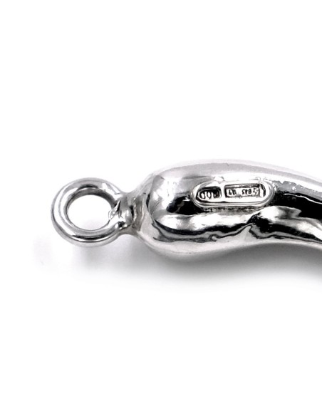 Ciondolo Corno Scaramantico in Argento 800