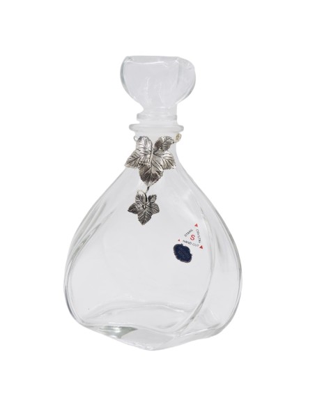 Vaso in Vetro di Murano Bianco Tide Iris Altezza cm 32