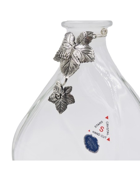 Vaso in Vetro di Murano Bianco Tide Iris Altezza cm 32