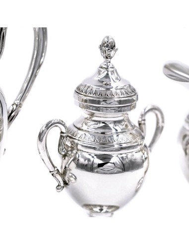 Italian Solid Silver Coffee Set Empire Style 3...