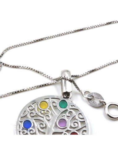 925 Sterling Silver Tree of Life Necklace with...