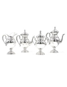English Style Solid Silver Tea and Coffee Set