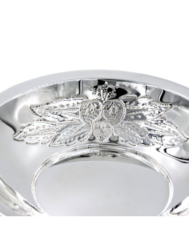 Italian Solid Silver Chiseled Bon Bon Bowl...