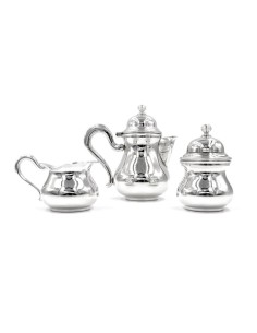 Italian Solid Silver English Style 3 Pieces Coffee Set