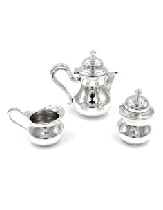 Servizio da Caffè in Argento 800 Stile Inglese Tre Pezzi 2