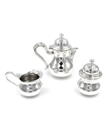 Italian Solid Silver English Style 3 Pieces Coffee Set