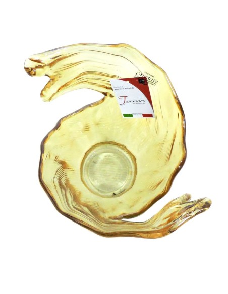 Vaso in Vetro di Murano Miele Lustro Onda Tammaro Home