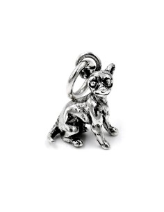 Ciondolo Cane Chihuahua in Argento 800