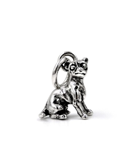 Ciondolo Cane Chihuahua in Argento 800
