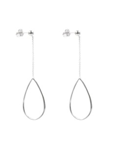 Falling Drop 925 Sterling Silver Earrings  2