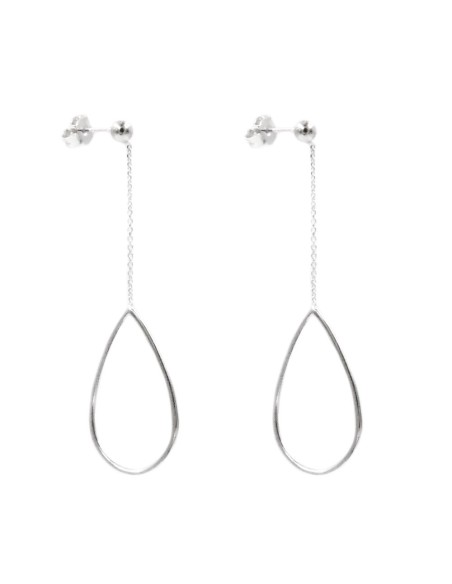 Falling Drop 925 Sterling Silver Earrings 